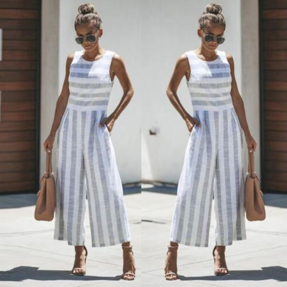 🔄🆕 Helsinki - Soho Striped Jumpsuit - Picture 2 of 7